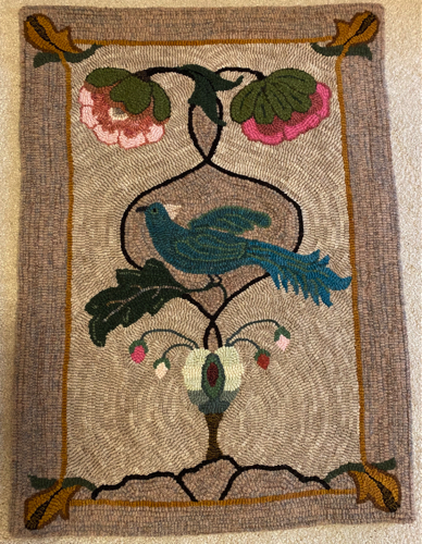 Plumage
hooked by Ruth Warner